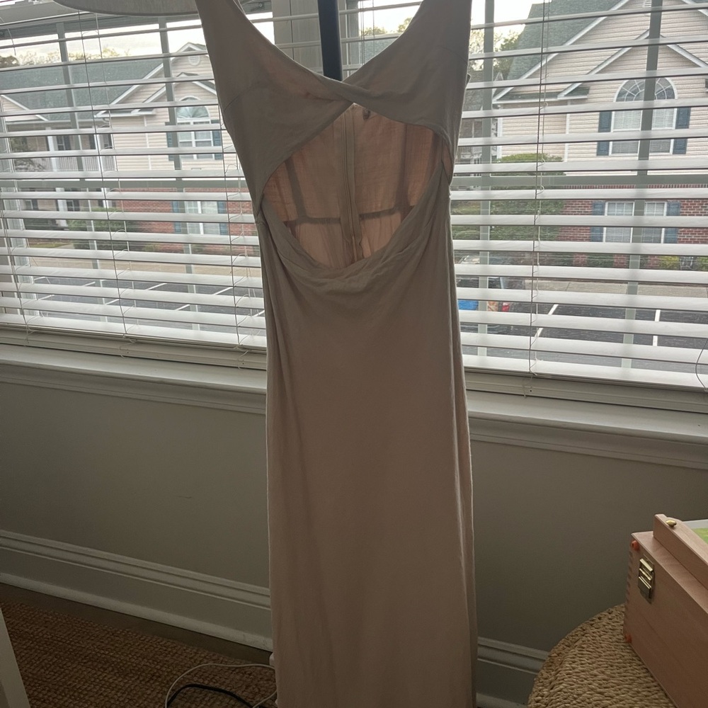 Altar'd State Beige Midi Dress